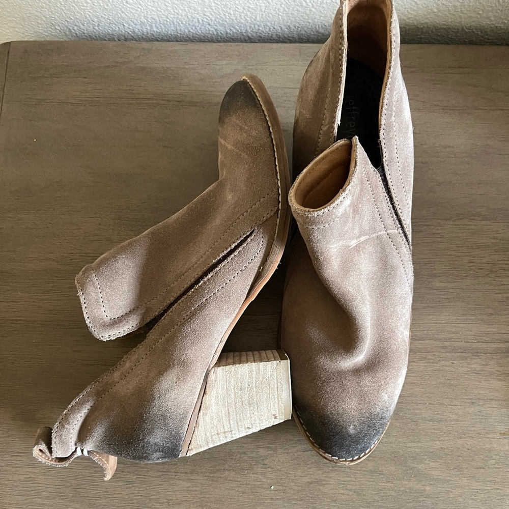 Distressed booties